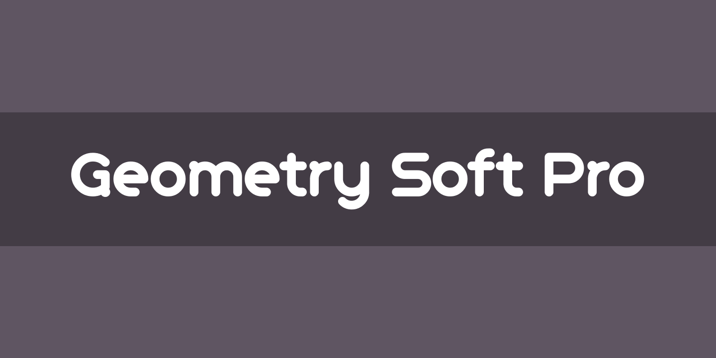 Пример шрифта Geometry Soft Pro